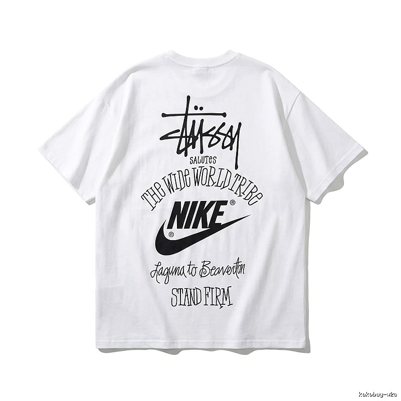 Stussy Co-branded Simple White T-shirt
