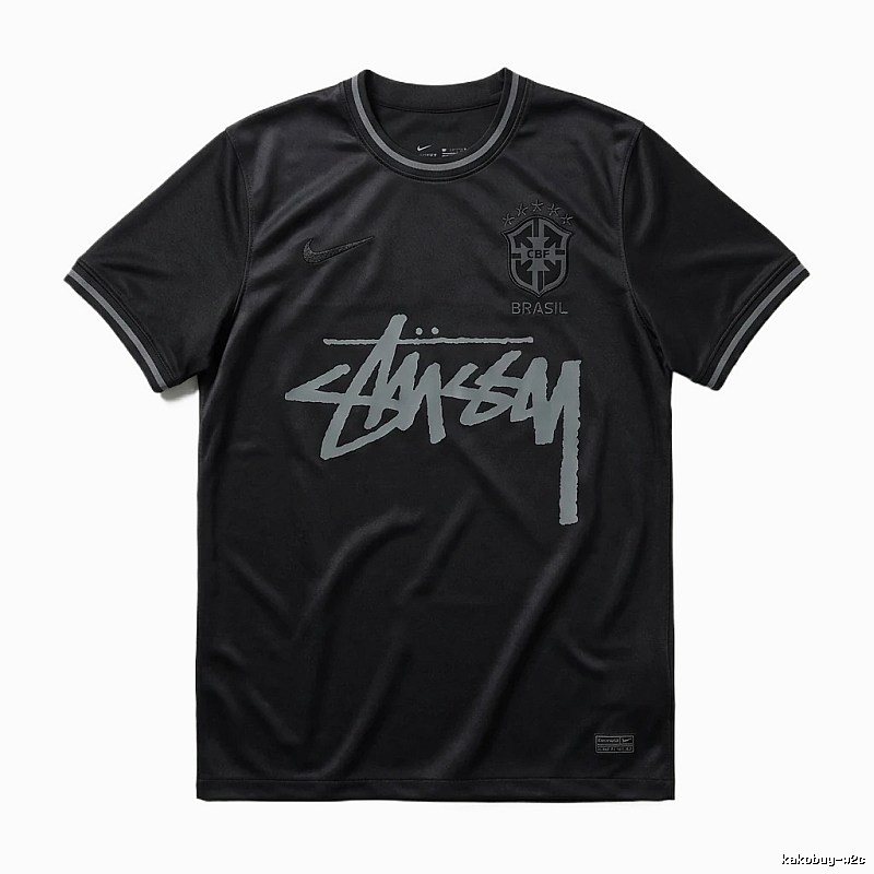 Stussy graffiti-style black T-shirt