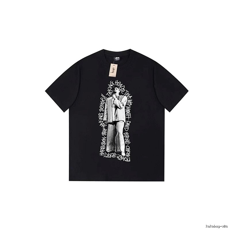 Stussy Lightweight Graphic T-shirt Black White Stussy for Trend Styling