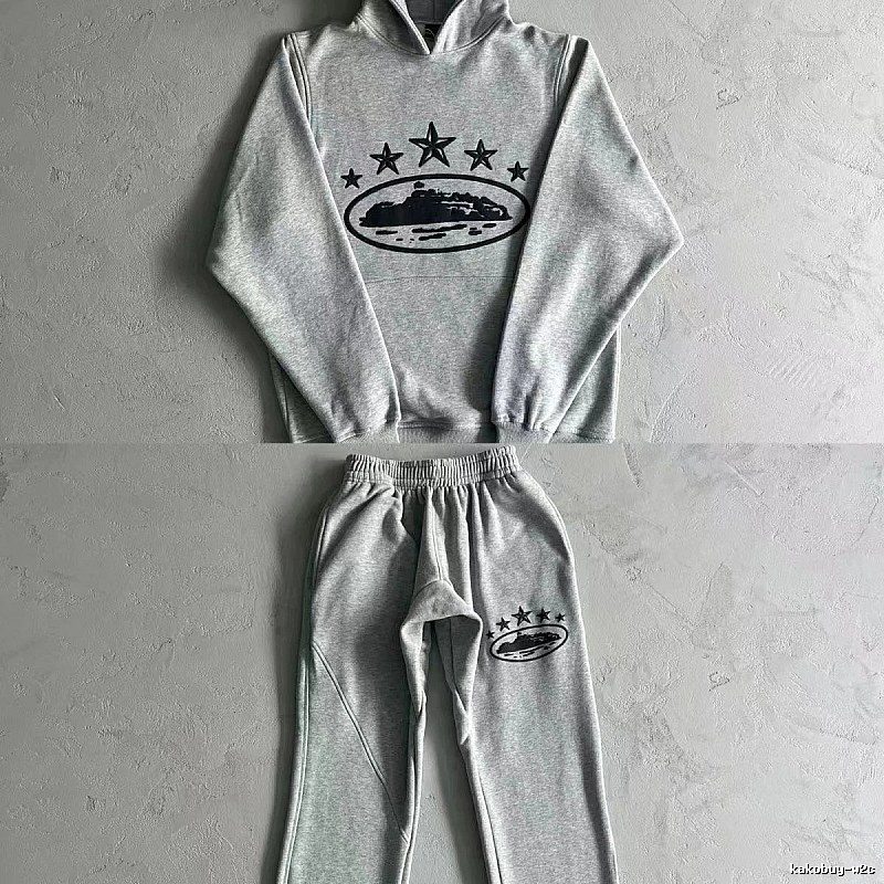 Stussy Matching Set Star-Detail Set Gray Tracksuit Set Resort Wear Logo
