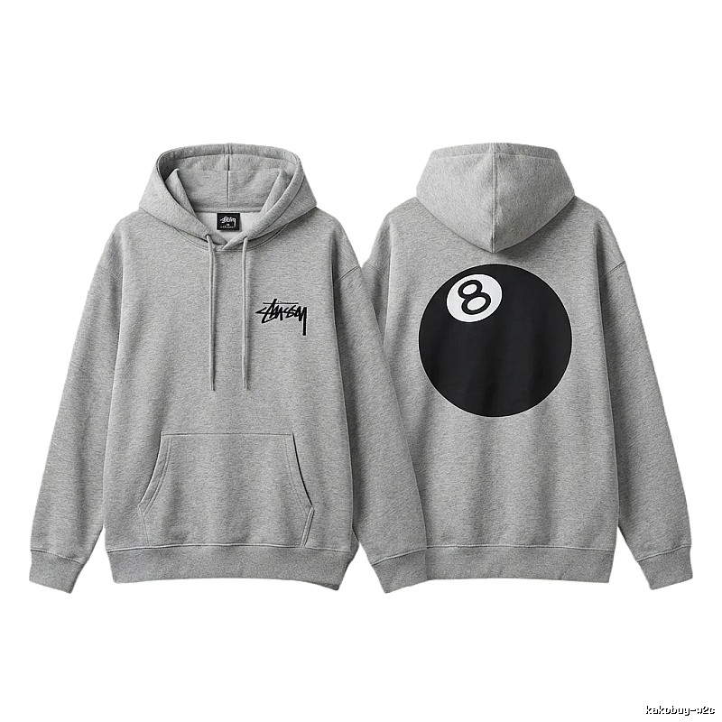 Stussy No.8 Retro Style Hoodie