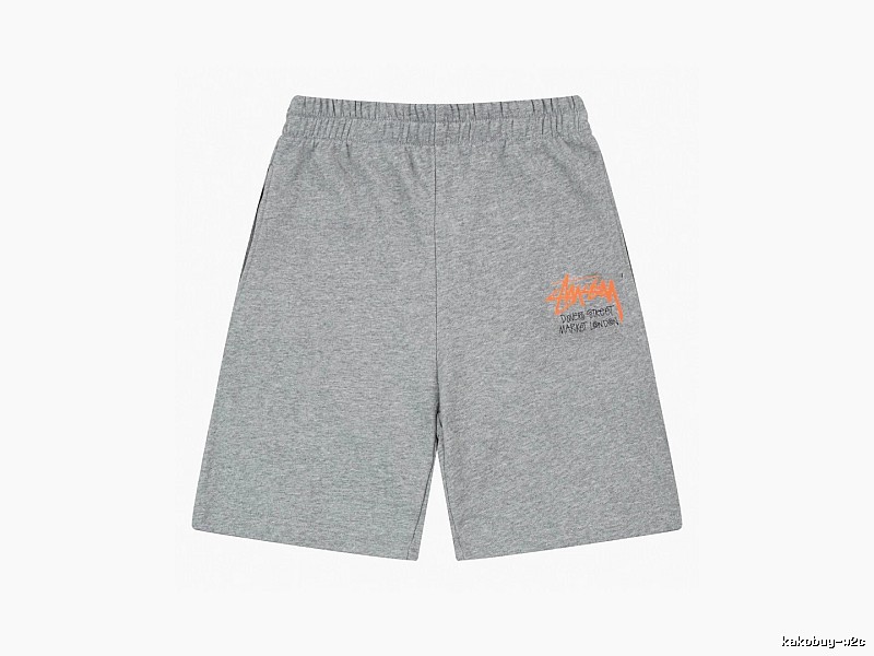 Stussy street-style grey shorts