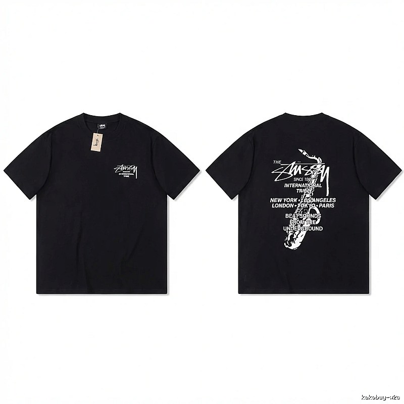 Stussy trendy and cool style black T-shirt