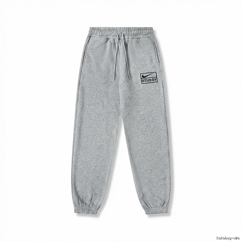 Stussy trendy brand grey casual pants