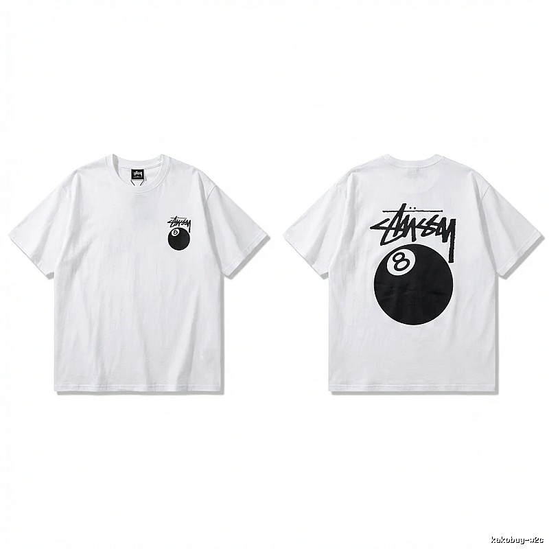 Stussy trendy style white T-shirt