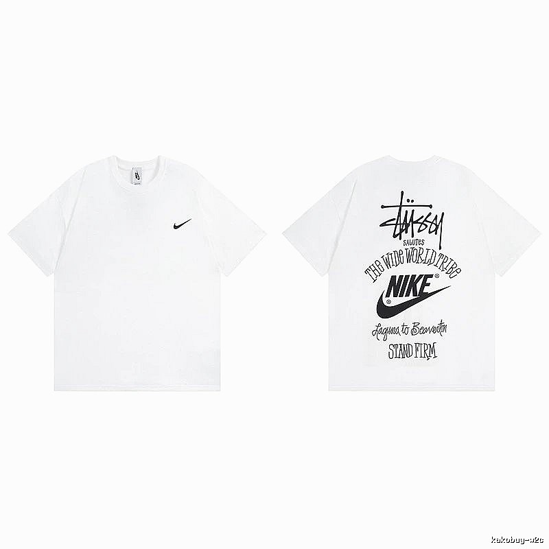 Stussy White Spider Graphic T-Shirt Poolside Style Logo
