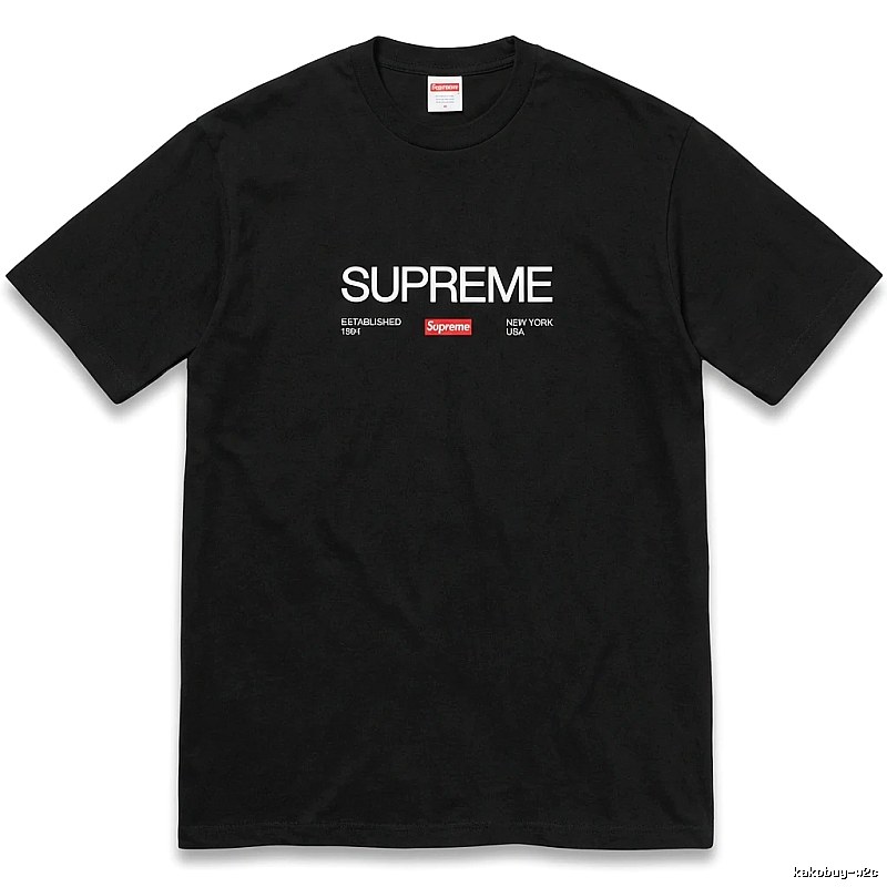 Supreme classic black T-shirt