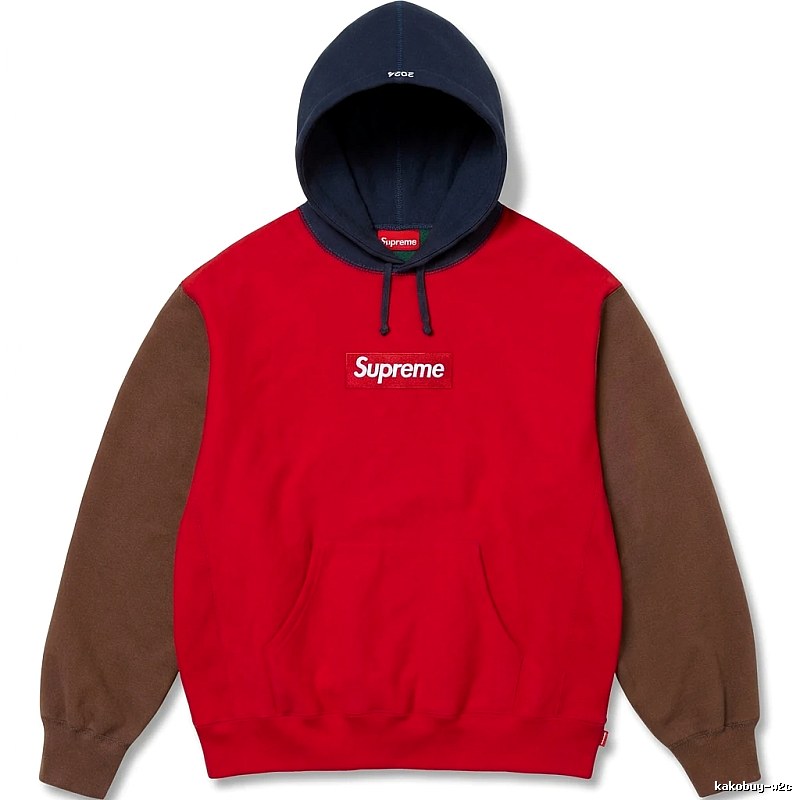 Supreme Color - Blocked Casual Style Sweatshirt