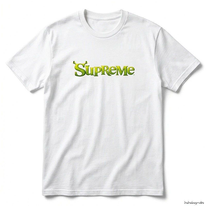 Supreme Fluorescent Green Trendy T-shirt