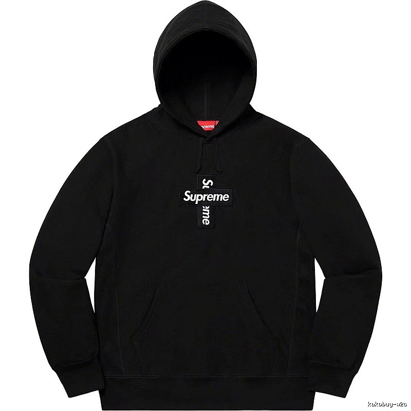 Supreme Lightweight Logo hoodie Gray Red Oversized for Trend Styling