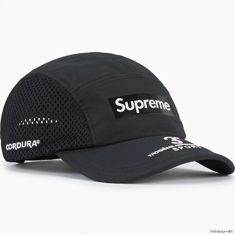 Supreme minimalist style black hat