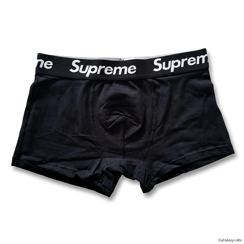 Supreme minimalist style black underwear