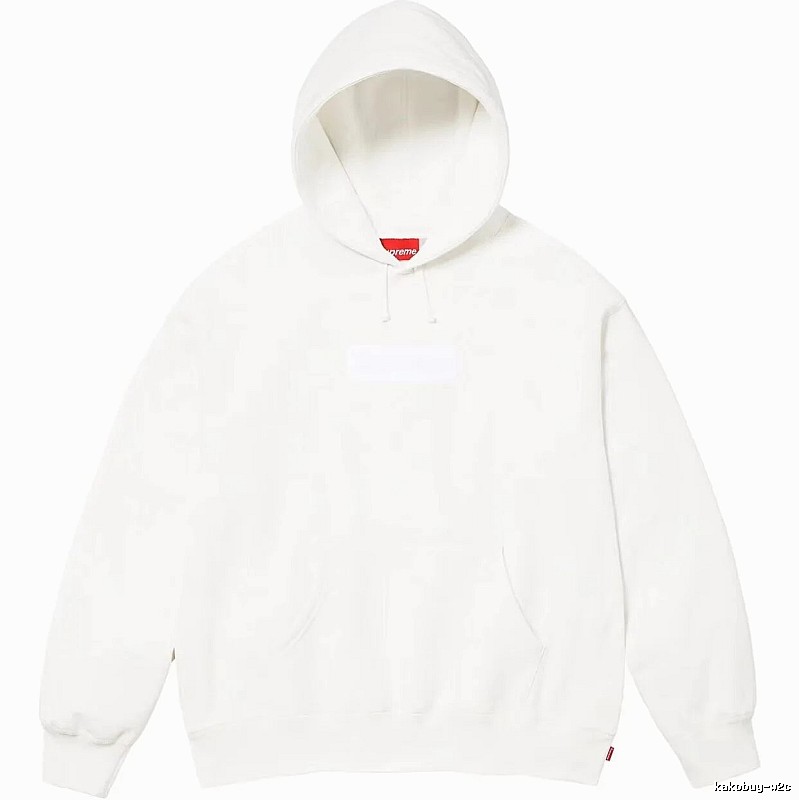 Supreme Monogram Logo hoodie Gray Red Oversized for Layered Styling