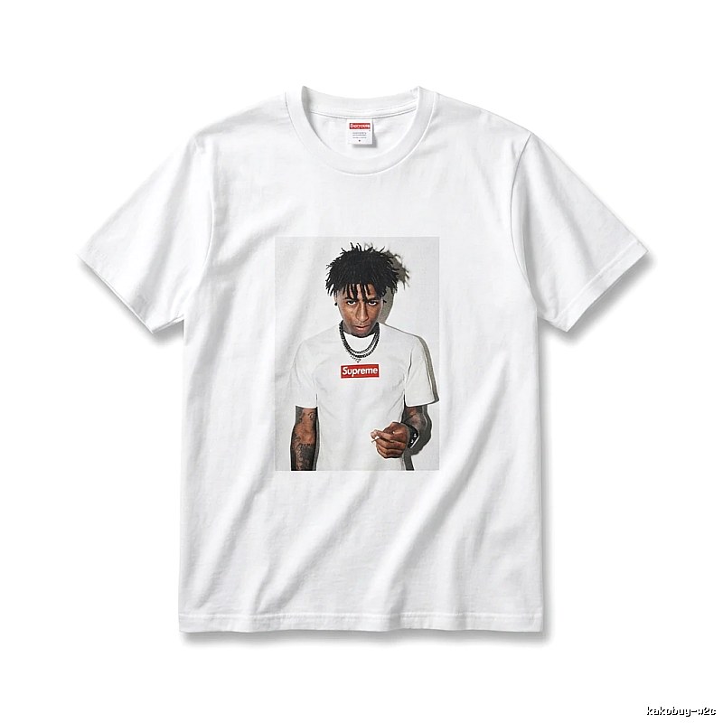 Supreme Portrait Print Style White T-shirt