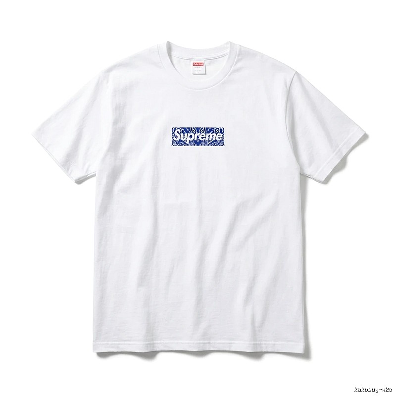 Supreme Print Simple White T-shirt