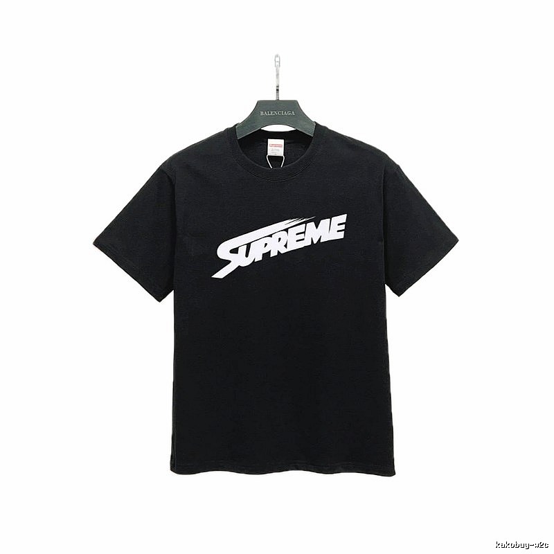 Supreme Printed Street-Style Black T-Shirt