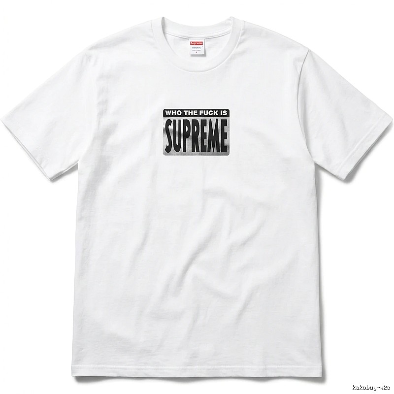 Supreme - printed trendy brand white T - shirt