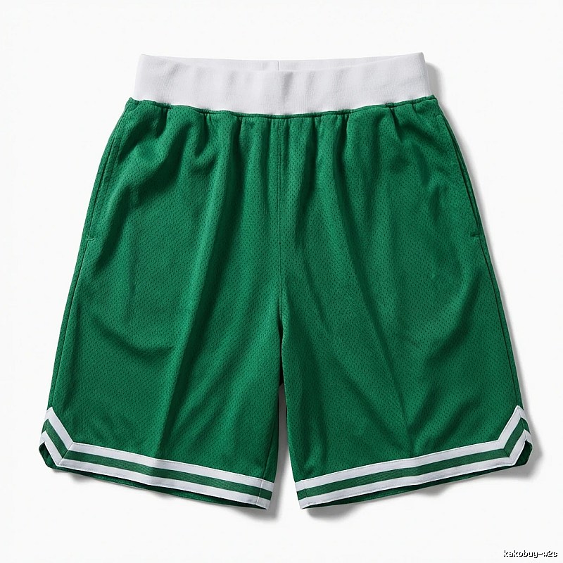 Tatum green and white retro-style shorts
