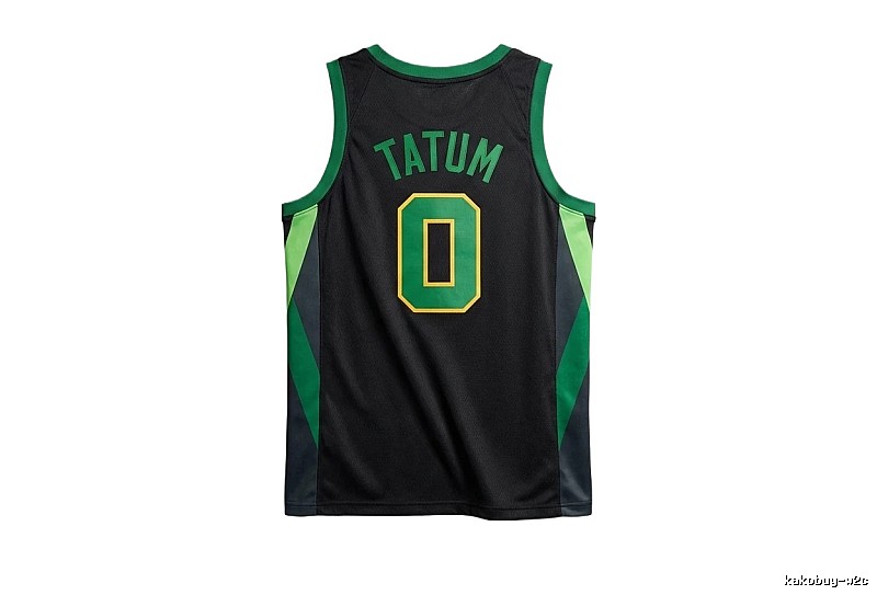 Tatum series black and green trendy brand jerseys