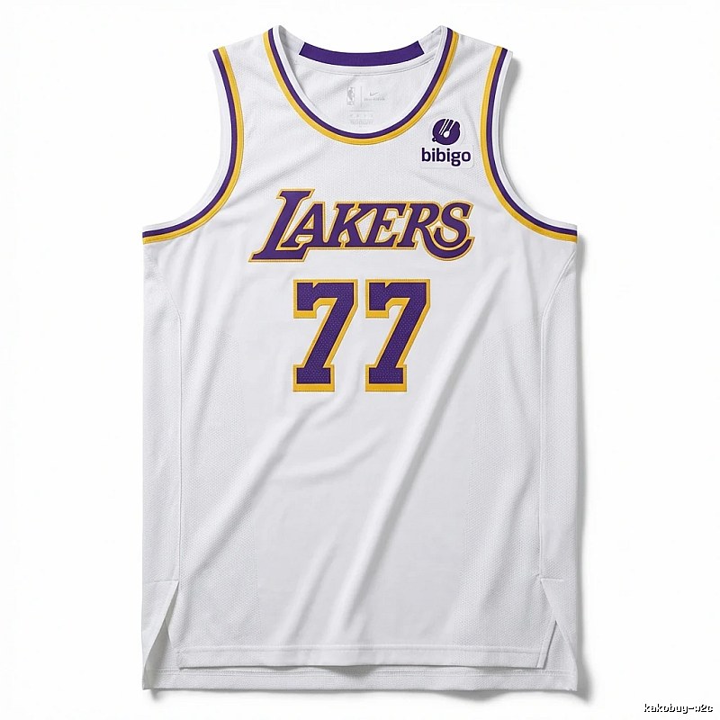 The No. 77 white basketball jersey of the Mavericks.