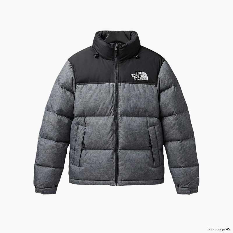 The North Face classic grey-black down jacket