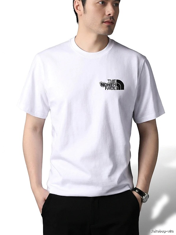 The North Face simple-style white T-shirt
