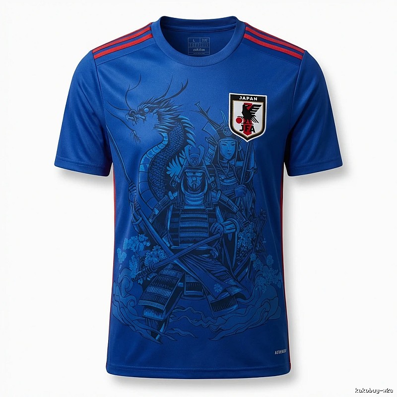 Tokyo Ghoul Samurai Dragon Pattern Blue T-shirt