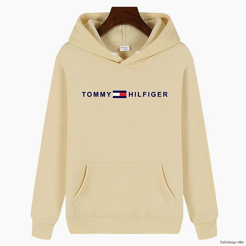 Tommy Hilfiger Patterned Logo hoodie White Tommy Hilfiger with Polished Detail