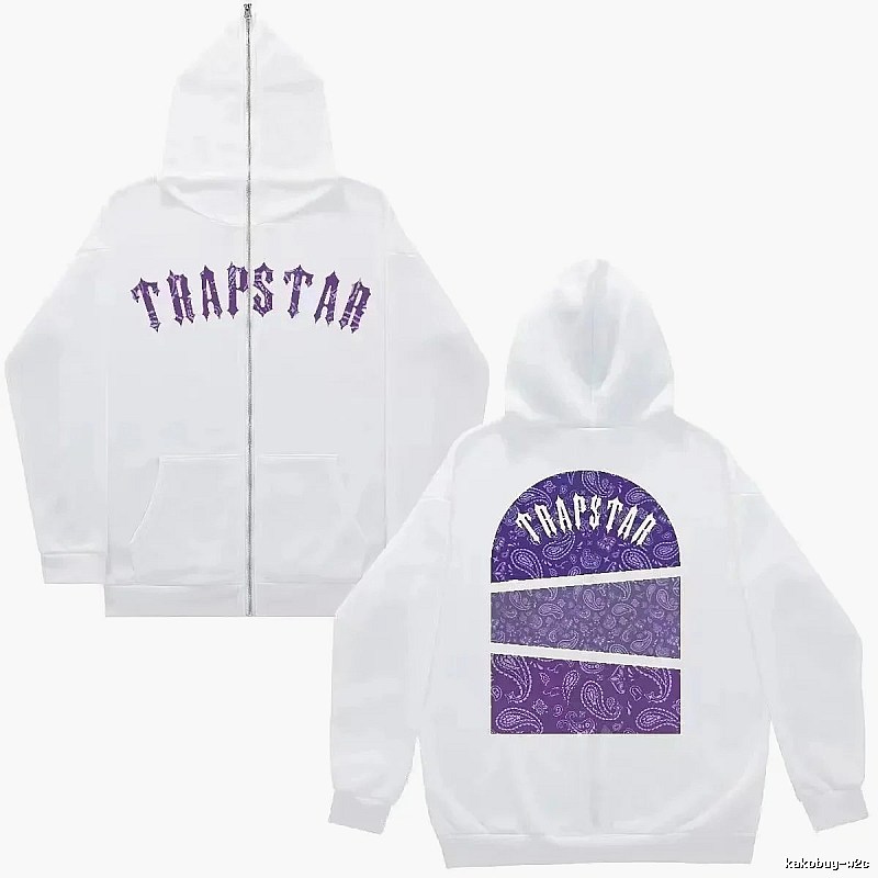 Trapstar Daily Graphic zip hoodie Black Zip Pink for City Outfits