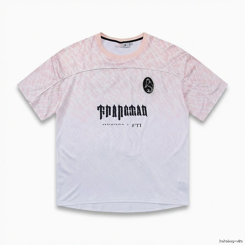 Trapstar Gradient Style Pink and White T-shirt