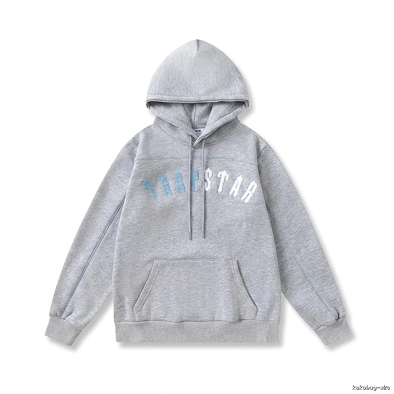 Trapstar Letter Style Grey Hoodie