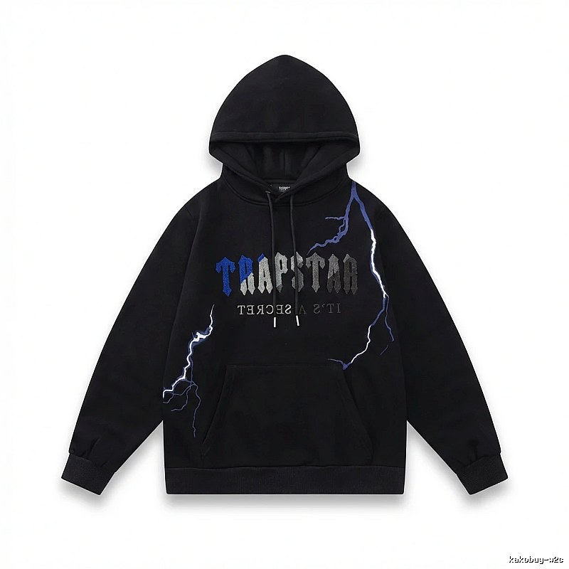 Trapstar Lightning Wind Black Hoodie