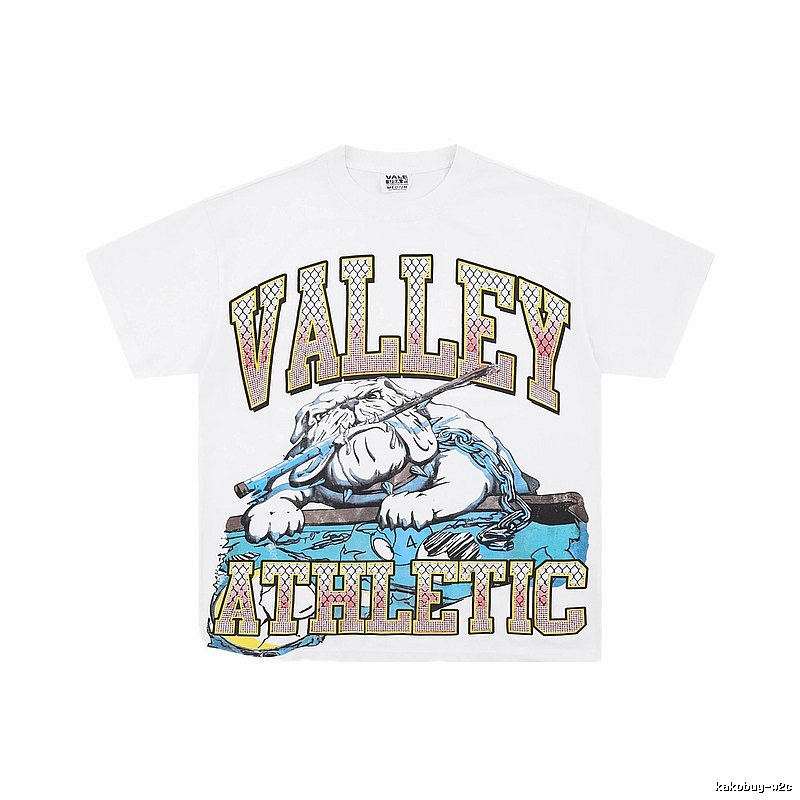 Valley American Vintage Sports Style White Short-sleeve T-shirt