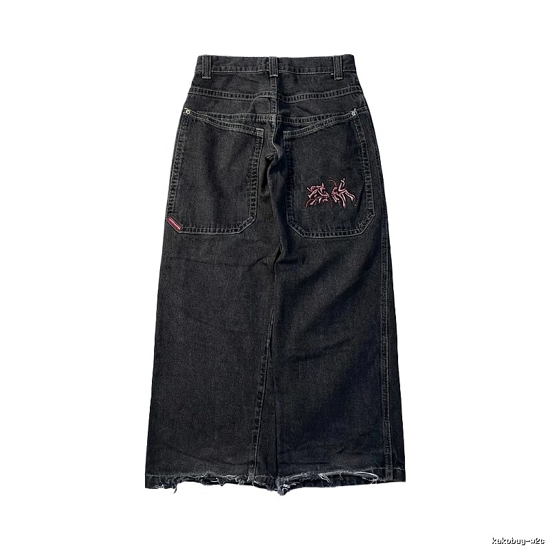 Y2K style black jeans