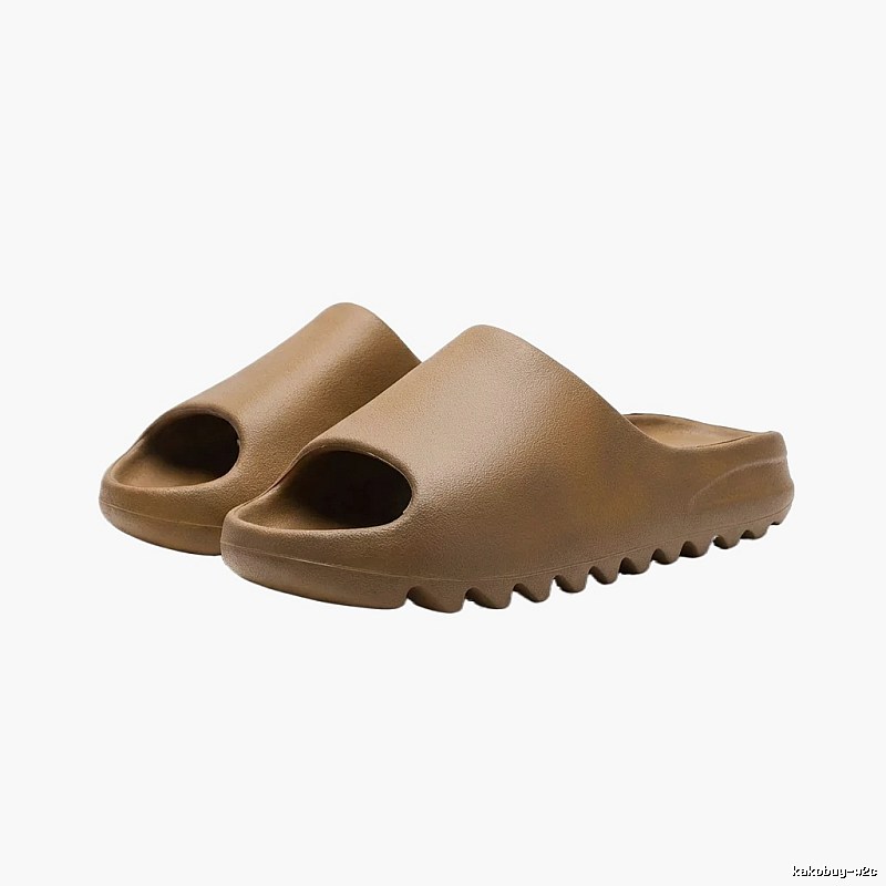 Yeezy matte military brown slippers